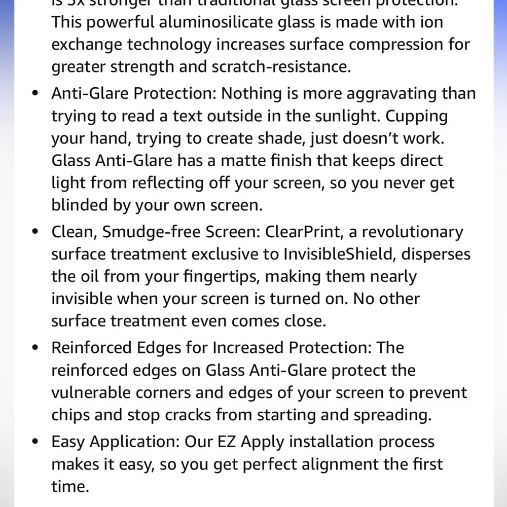 Zagg invisible shield glass screen protector for iPhone 14 Plus and 13 Pro Max